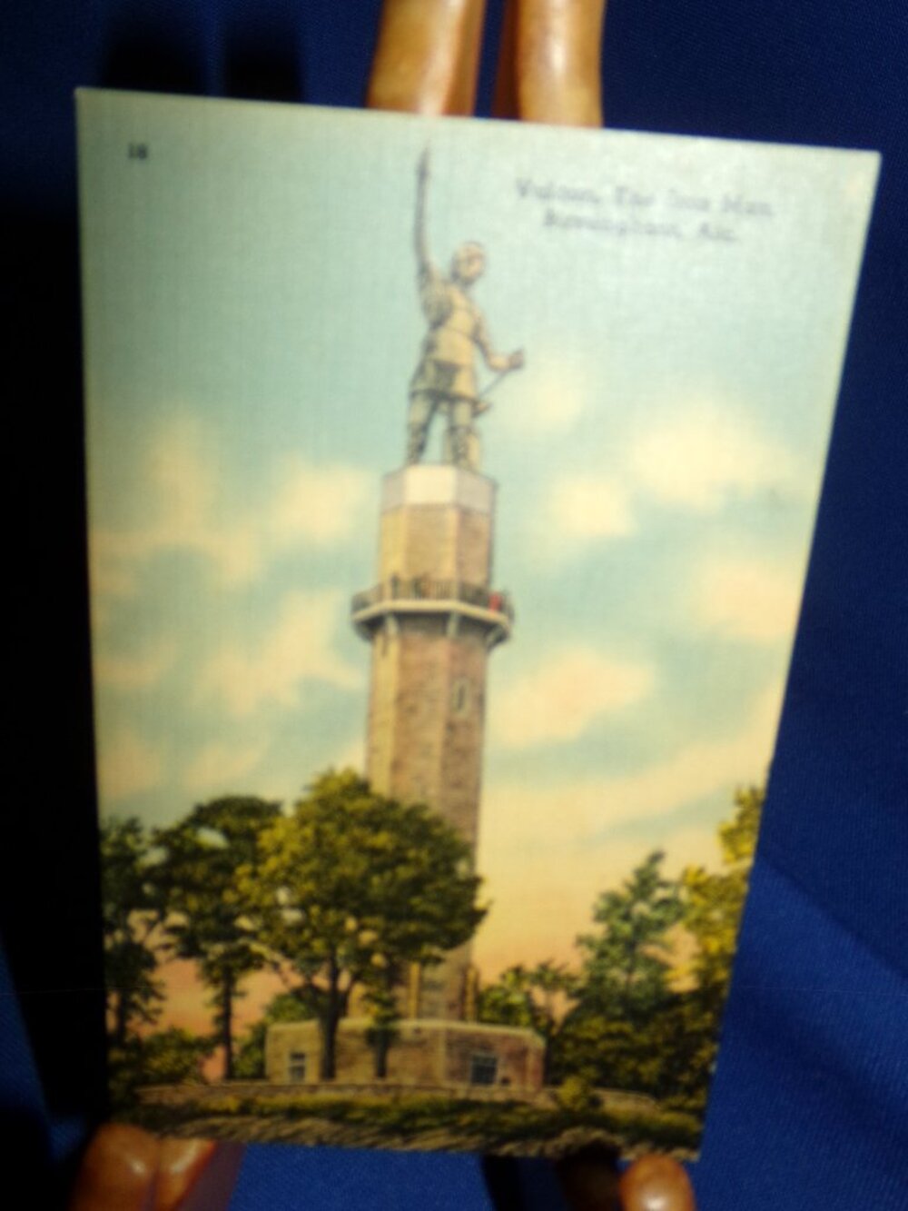 Vintage Full Color Vulcan: The Iron Man Postcard - Birmingham, Ala. - Linen